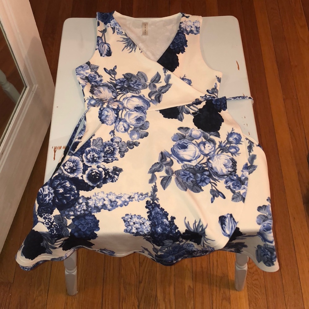 Floral wrap dress